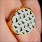 Labrador Retriever Pattern Print Signet Ring
