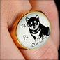 Shiba Inu Dog Print Signet Ring