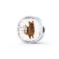 Amazing Australian Terrier Print Circle Charm Steel Bracelet