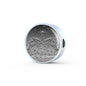 Morgan Horse Print Circle Charm Steel Bracelet