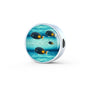 Achilles Tang Fish Print Luxury Circle Charm Bracelet