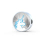 Cute Unicorn Print Circle Charm Steel Bracelet