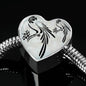 Parrot Vector Art Print Heart Charm Steel Bracelet