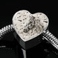 Appaloosa Horse Print Heart Charm Steel Bracelet