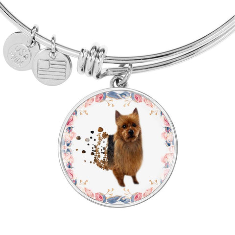 Amazing Australian Terrier Print Circle Print Luxury Bangle