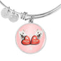 West Highland White Terrier (Westie) Print Circle Charm Bangle