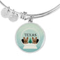 Yorkshire Terrier (Yorkie) Texas Print Bangle