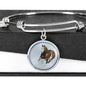 American Paint Horse Print Circle Pendant Luxury Bangle