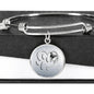 Pug Paws Print Circle Pendant Luxury Bangle