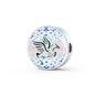 Amazing Percheron Horse Print Circle Charm Leather Bracelet