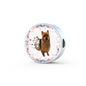 Amazing Australian Terrier Print Circle Charm Leather Bracelet