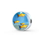 Common Molly Fish Family Print Circle Charm Leather Bracelet