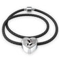 Boston Terrier Print Heart Charm Bracelet