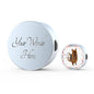 Amazing Australian Terrier Print Circle Charm Leather Bracelet