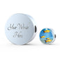 Common Molly Fish Family Print Circle Charm Leather Bracelet