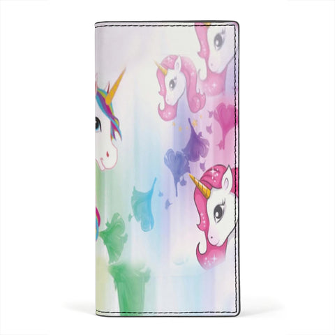 Unicorn Print Women's Leather Wallet