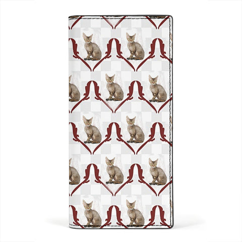 Devon Rex Cat Print Women's Leather Wallet