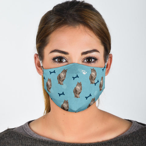 Norwegian Forest Cat Paws Patterns Print Face Mask