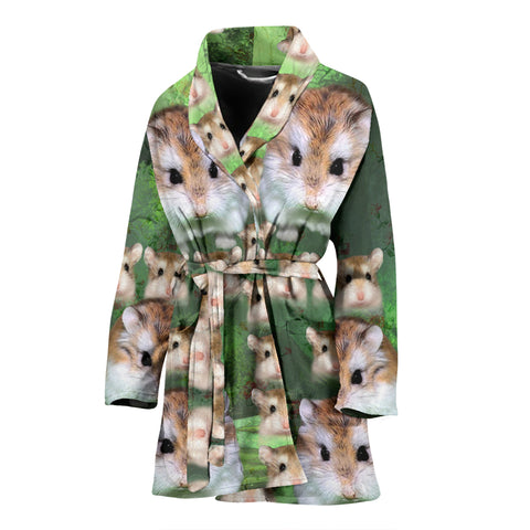 Roborovski Dwarf Hamster (Robo) Print Women's Bath Robe
