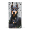 Cute Doberman Pinscher Dog Print Women's Leather Wallet