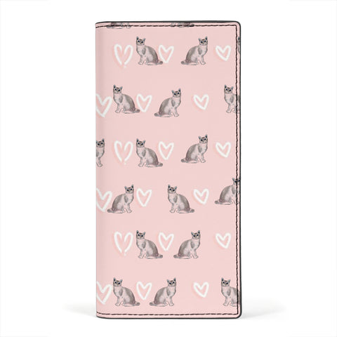Bombay Cat Print Women's Leather Wallet