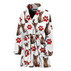 Burmese Cat With Paws Print Women's Bath Robe