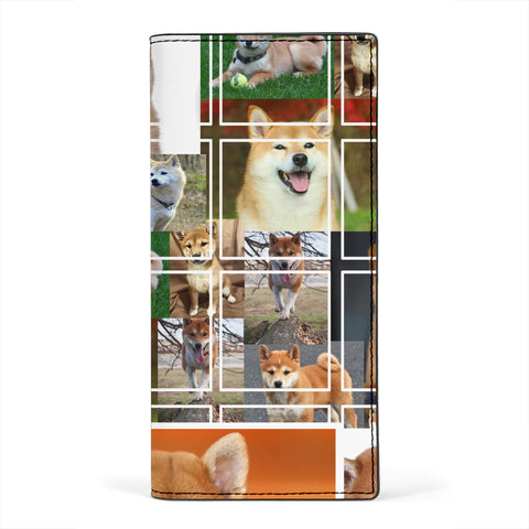 Shiba Inu Dog Print Women's Leather Wallet