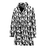 Boston Terrier Dog Pattern Print Women's Bath Robe