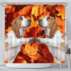 Basset Hound Print Shower Curtains
