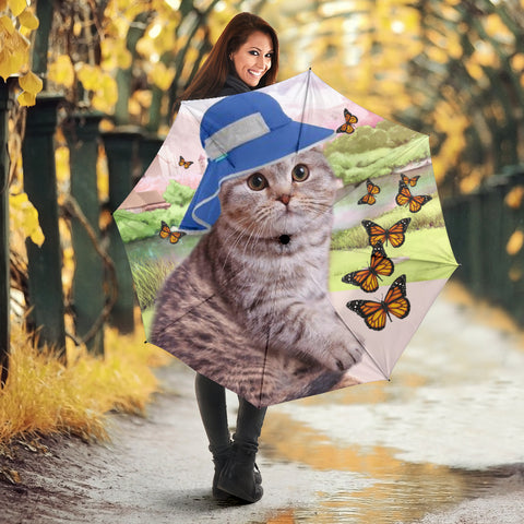 Scottish Fold Cat Print Umbrellas