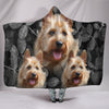 Lovely Australian Terrier Print Hooded Blanket