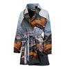 Dobermann Print Women's Bath Robe