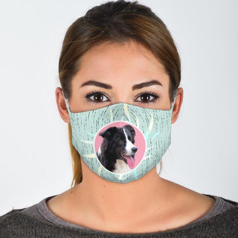 Border Collie Print Face Mask