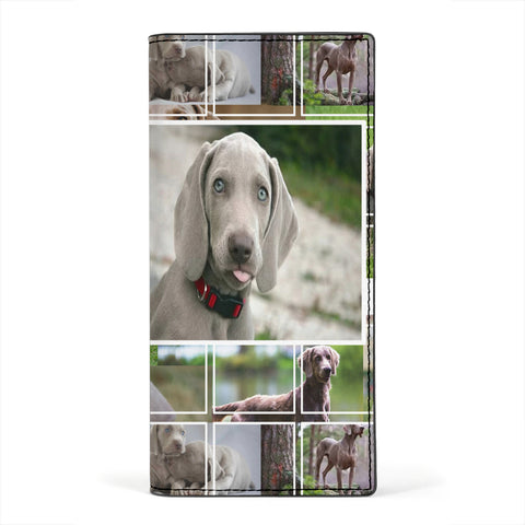 Weimaraner Dog Print Women's Leather Wallet