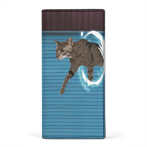 Savannah Cat Print Women's Leather Wallet