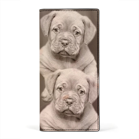 Bordeaux Mastiff Print Women's Leather Wallet