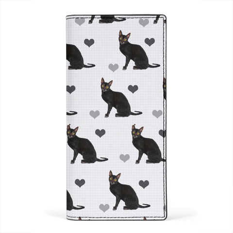 Lykoi Cat Print Women's Leather Wallet