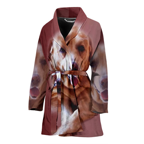 Amazing Labrador Retriever Print Women's Bath Robe