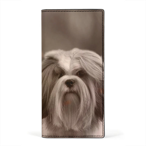 Lhasa Apso Print Women's Leather Wallet