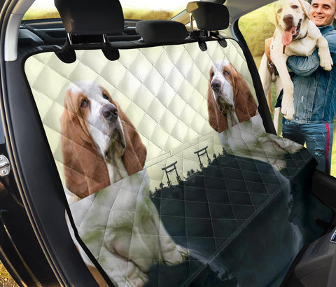 Basset Hound Dog Print Pet Seat Covers