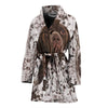 Amazing German Shorthaired Pointer Face Print Women's Bath Robe