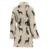 German Pinscher Dog Art Pattern Print Women's Bath Robe
