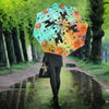 Portuguese Water Dog Floral Print Umbrellas