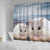 Cute Chinese Hamster Print Shower Curtains