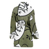 White Fish Print Women's Bath Robe