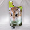 Roborovski Dwarf Hamster Print Hooded Blanket