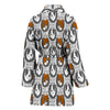 American Staffordshire Terrier Dog Pattern Print Women's Bath Robe