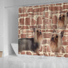 Australian Silky Terrier Print Shower Curtains