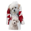 Cute Maltese Print Women's Bath Robe