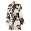 Alaskan Malamute Patterns Print Women's Bath Robe